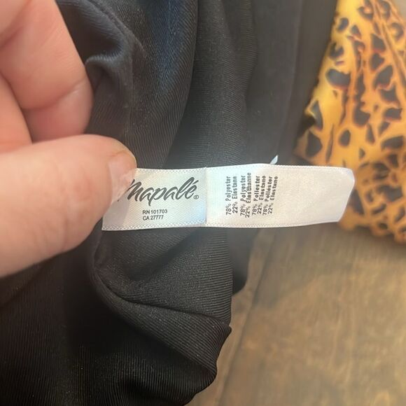 NWT Mapale Curvy Size One Piece Swimsuit Color Animal Print 3x-4X - Picture 12 of 13